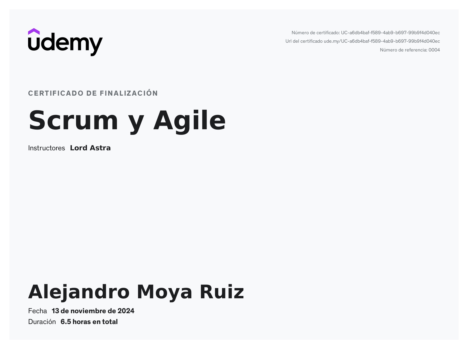 Certificado Microservicios Spring Boot